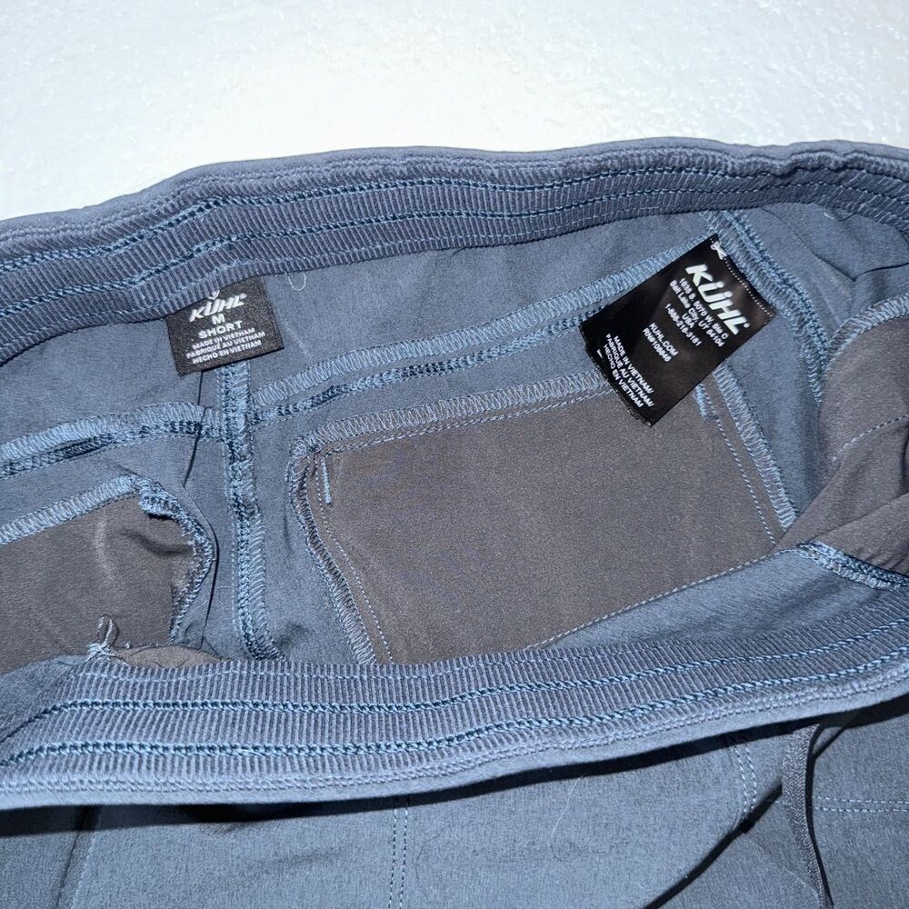 Kuhl Freeflex Move Pants Womens Medium Short Steel Blue Hiking Gorpcore FLAWED - Picture 7 of 10